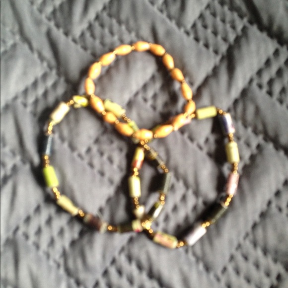 NWOT African Paperbead Bundle of 3 Bracelets - Picture 5 of 5